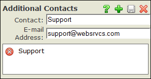 Additional Contacts